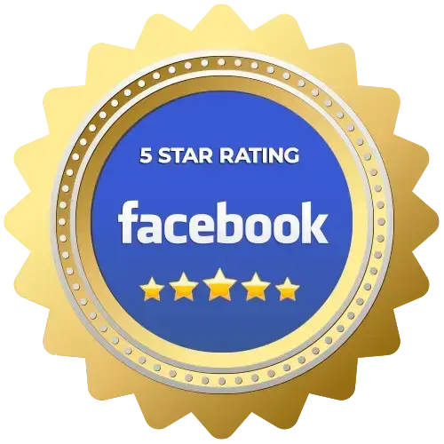Facebook 5-star rating badge